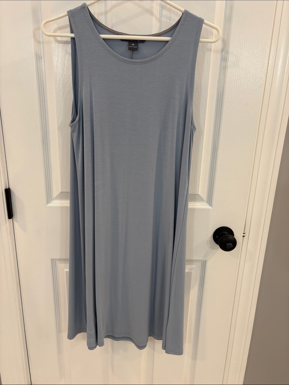 Free Fly Apparel Sleeveless Midi Dress in Dusty Blue